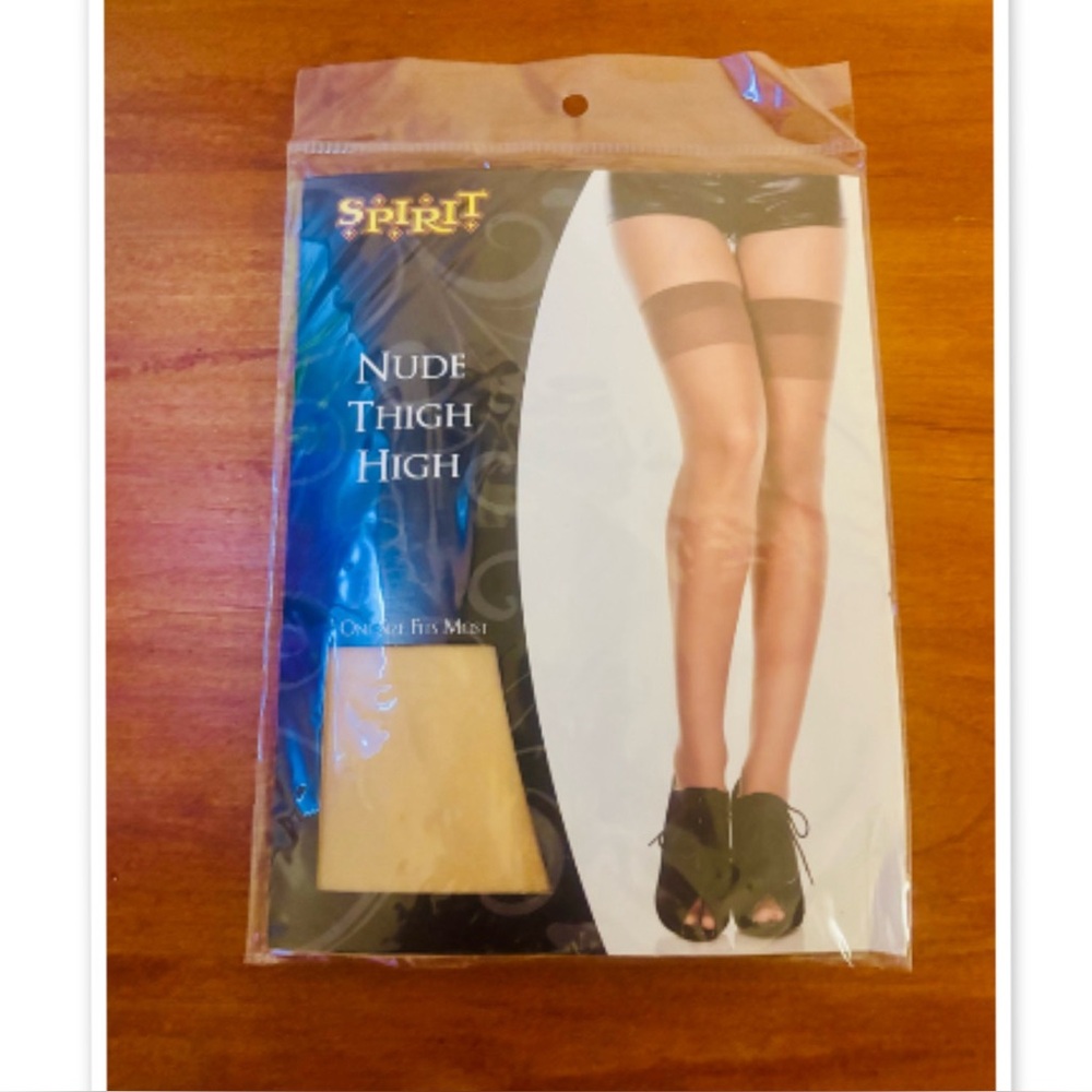 Spirit Halloween Nude Thigh High Stockings